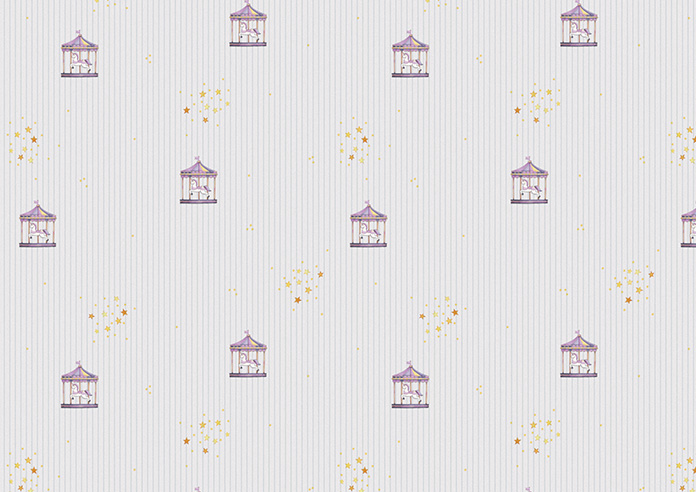 Merrily, Merry Small Violet - Twist&Fit Roman Blind - Image 7